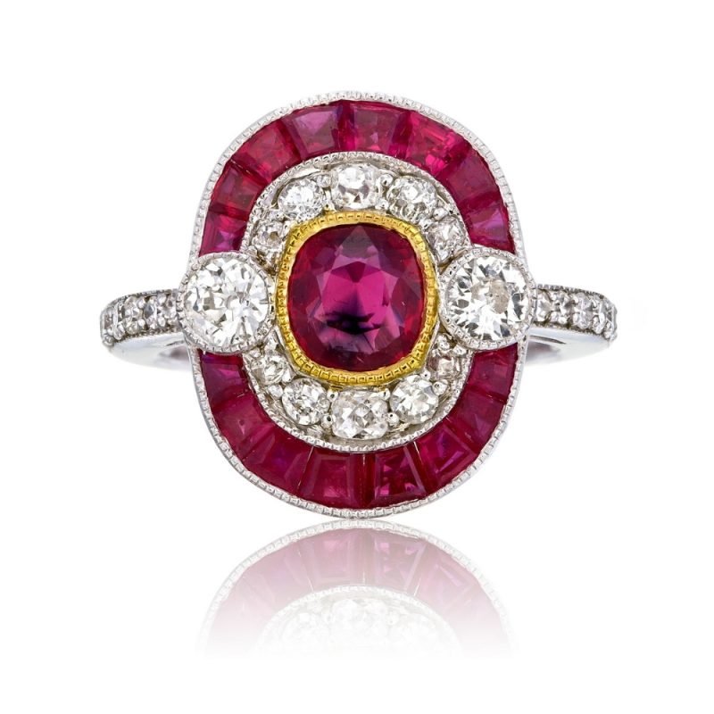 Armour Art Deco Ruby Ring