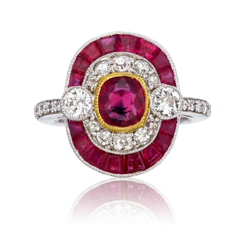 Armour Art Deco Ruby Ring