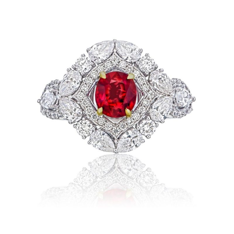 Blooming Natural Ruby Ring